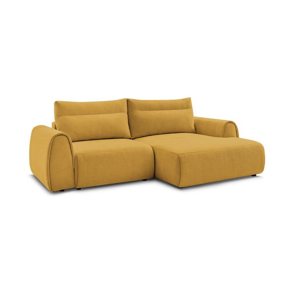 Okera dzeltens stūra dīvāns Aden – Bobochic Paris-image-3