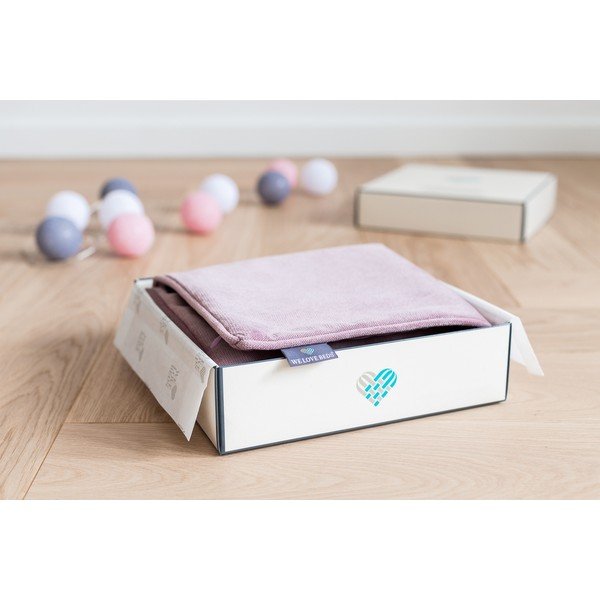 Rozā spilvendrāna WeLoveBeds Dusty,40 x 60 cm-image-1