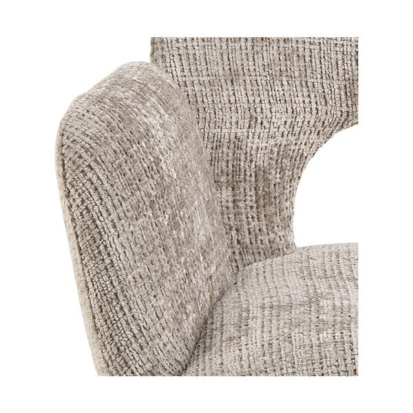 Gaiši pelēks polsterēts ēdamistabas krēsls ar roku balstiem Graham – Actona-image-4