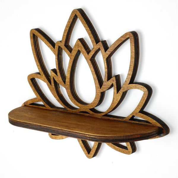 Dabīga toņa sienas plaukts 33 cm Lotus – Kalune Design-image-2