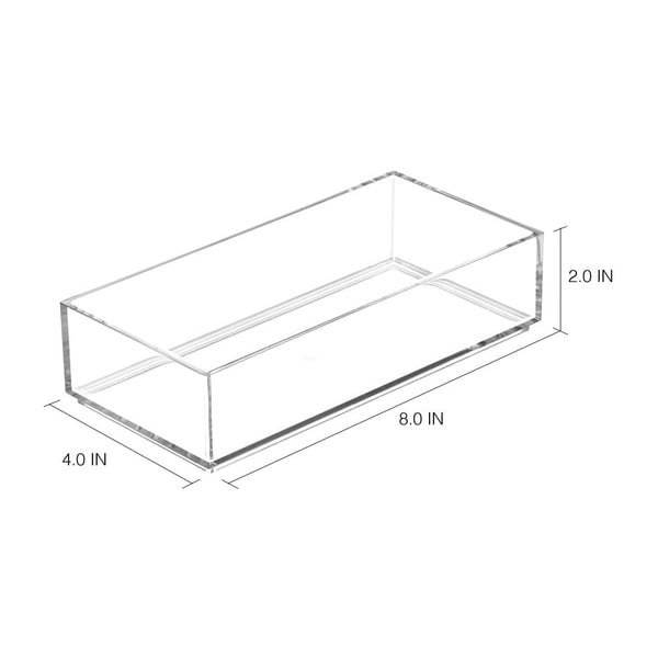 Caurspīdīgs organizators iDesign Clarity, 20 x 10 cm-image-1