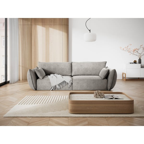 Gaiši pelēks dīvāns 208 cm Vanda – Mazzini Sofas-image-1