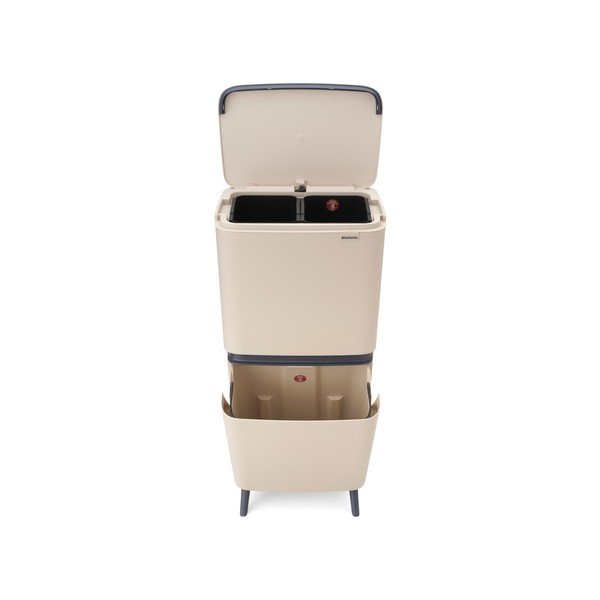 Bēša atkritumu šķirošanas plastmasas atkritumu tvertne 25+10+10 l SortUp Recycle Hi – Brabantia-image-4