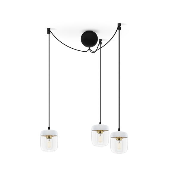 Melns trīskāršais piekares kabelis UMAGE Cannonball gaismekļiem-image-2