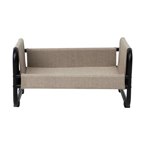 Melna/bēša tērauda mājdzīvnieku gulta suņiem 52x40 cm Milo – OYOY Living Design