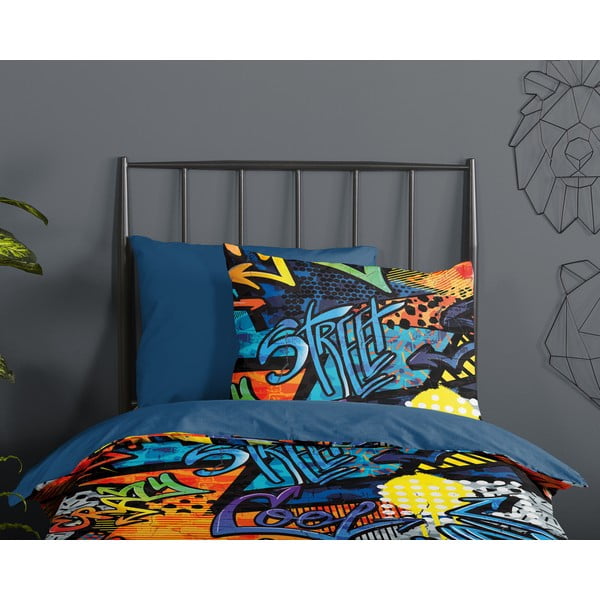 Vienguļamā mikrošķiedras bērnu gultas veļa 140x220 cm Jeff – Good Morning-image-2