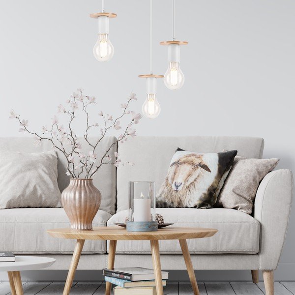 Balta piekaramā lampa Angelina – LAMKUR-image-1