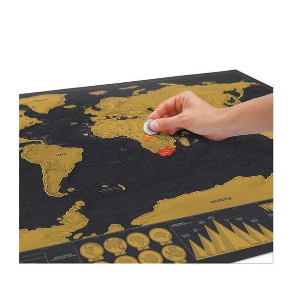 Nokasāmā karte Ambiance Travelling World Scratch Map-image-4