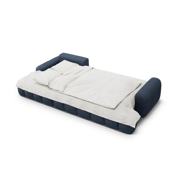 Tumši zils salokāms/ar uzglabāšanas vietu stūra dīvāns (ar kreiso stūri/ar zvilni) Linz – Cosmopolitan Design-image-4