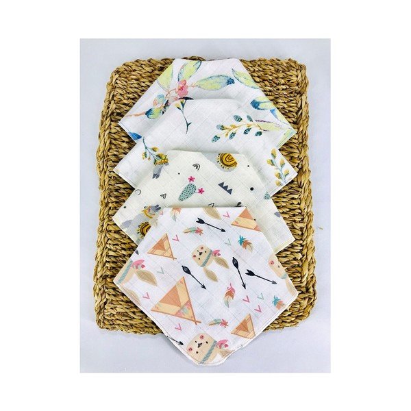 Balti muslīna krūšautiņi (4 gab.) Mila - Lydia&Co-image-1