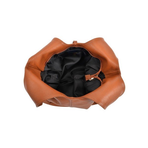 Konjaka brūna ādas rokassomiņa Roberta M Paredo Cognac-image-1