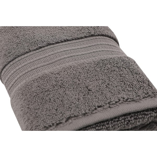 Tumši pelēks kokvilnas dvielis 30x50 cm Chicago – Foutastic-image-4