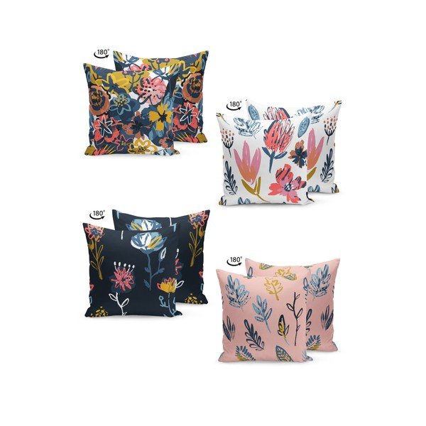 4 spilvena pārvalku komplekts Kate Louise Artwork, 45 x 45 cm-image-1