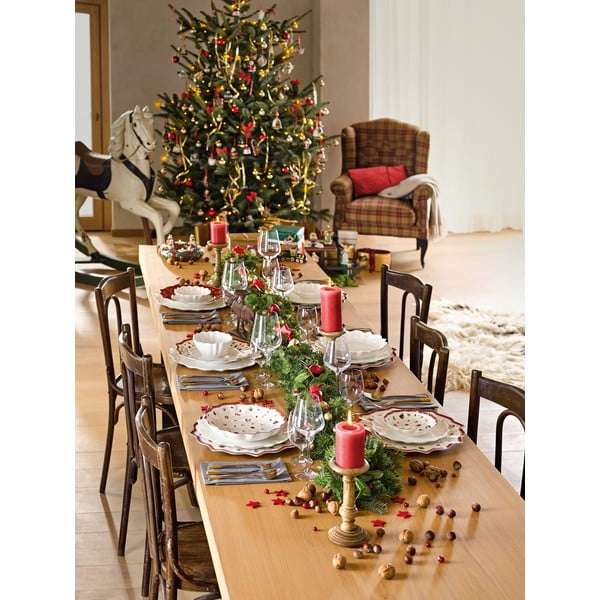 Sarkanbalts porcelāna Ziemassvētku šķīvis Toy´s Delight Villeroy&Boch, ø 29 cm-image-4