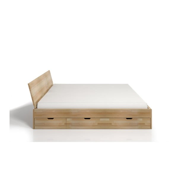 Divguļamā buka koka gulta ar atvilktni SKANDICA Vestre Maxi, 200 x 200 cm-image-3