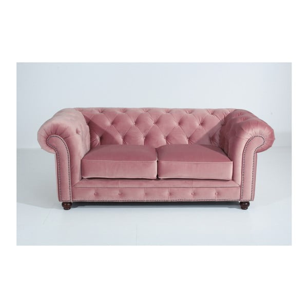 Rozā dīvāns Max Winzer Orleans Velvet, 196 cm