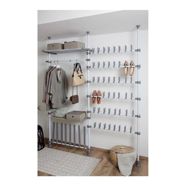 2 teleskopisko drēbju stieņu komplekts Wenko Herkules, garums 75 - 120 cm-image-4