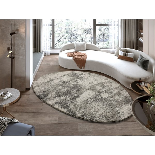 Pelēks ovāls paklājs Universal Niamey, 160 x 230 cm-image-2