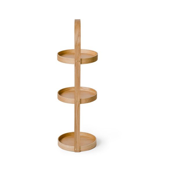 Apaļš vannasistabas statīvs Wireworks Mezza Oak, 3 plaukti-image-3