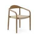 Bēšs/dabīga toņa masīvkoka ēdamistabas krēsls Nina – Kave Home