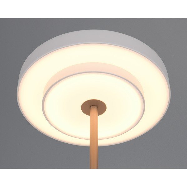 Ziloņkaula krāsas LED stāvlampa ar regulējamu spilgtumu (augstums 138 cm) Keaton – Trio-image-2