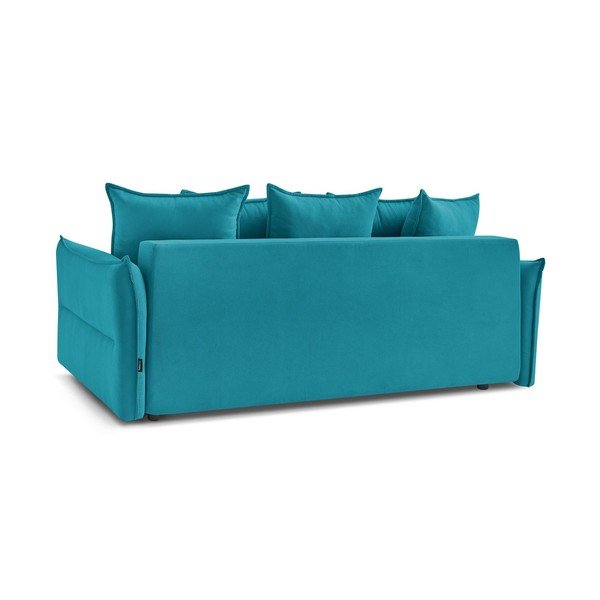 Tirkīzzils salokāms dīvāns 226 cm Leon – Bobochic Paris-image-4