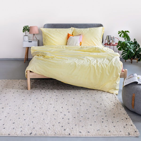 Melns/krēmkrāsas paklājs 140x200 cm Dottie Black – Universal-image-2