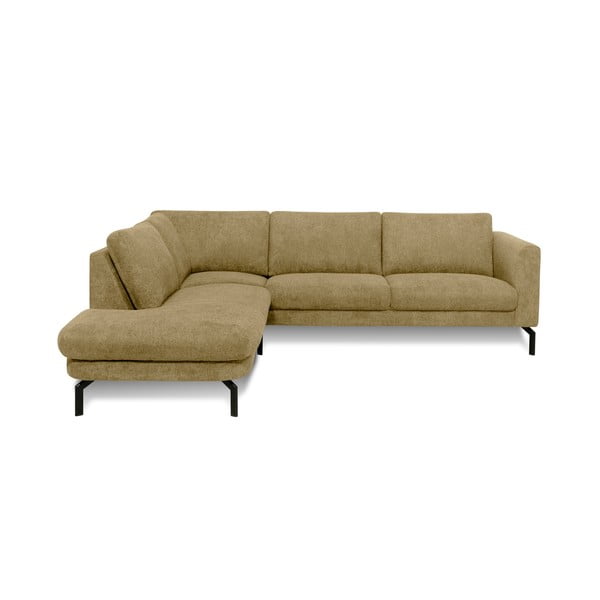 Sinepju dzeltens stūra dīvāns (ar kreiso stūri) Gomero – Scandic