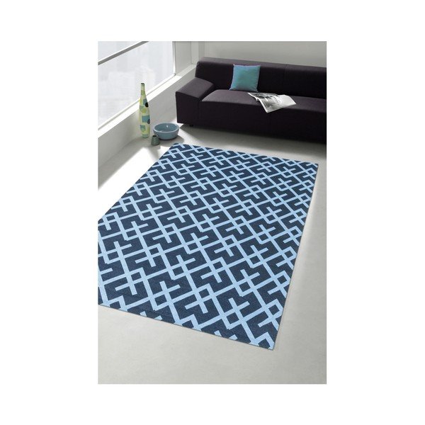 Zils paklājs Floorita City Loft Labirints, 130 x 190 cm-image-1