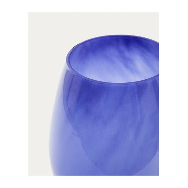 Zila stikla vāze (augstums 26 cm) Kelse – Kave Home-image-4