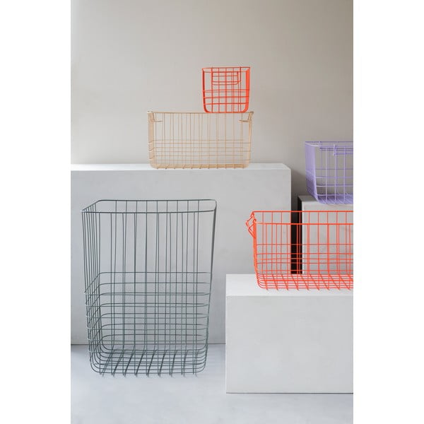 Zaļš metāla/tekstila veļas grozs 64 l Store-It – Mette Ditmer Denmark-image-3