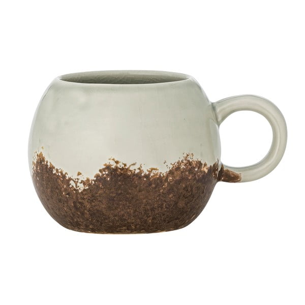 Brūna/krēmkrāsas akmensmasas krūze 410 ml Paula – Bloomingville