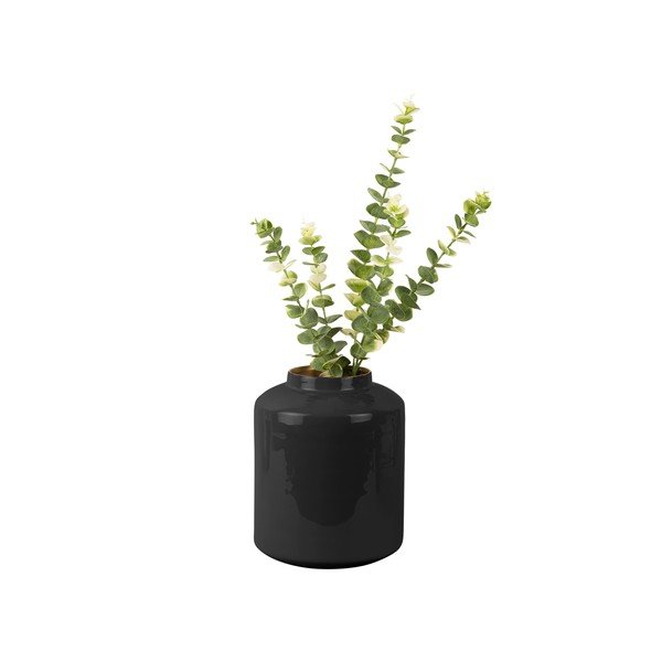 Melna emaljēta vāze PT LIVING Grand, augstums 23 cm-image-1