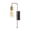 Zelta krāsas sienas lampa Pahoma – Opviq lights