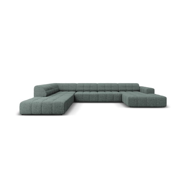 Tirkīzzils stūra dīvāns (ar kreiso stūri/U veida) Chicago – Cosmopolitan Design