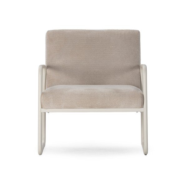 Bēšs atpūtas krēsls no šenila auduma Vince – MOME-image-2