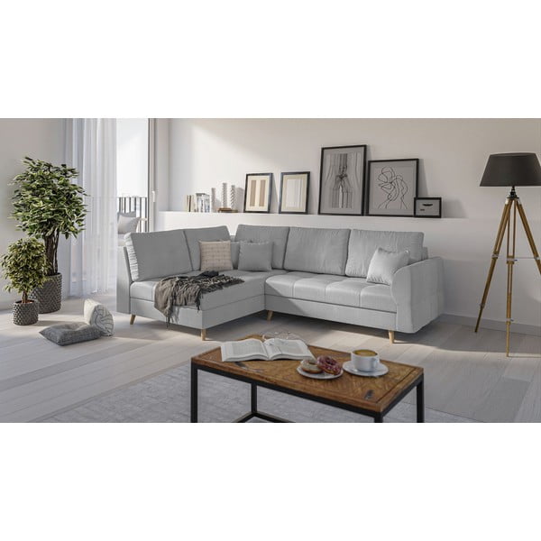 Pelēks stūra dīvāns (kreisais stūris) Ariella – Ropez-image-2