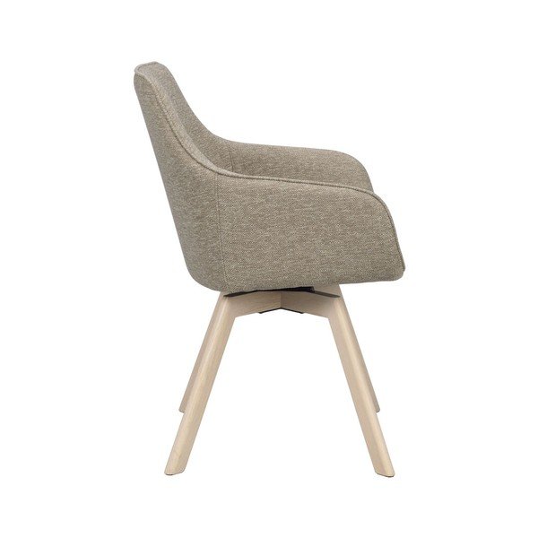 Bēši polsterēti ēdamistabas krēsli (2 gab.) Alison – Rowico-image-3