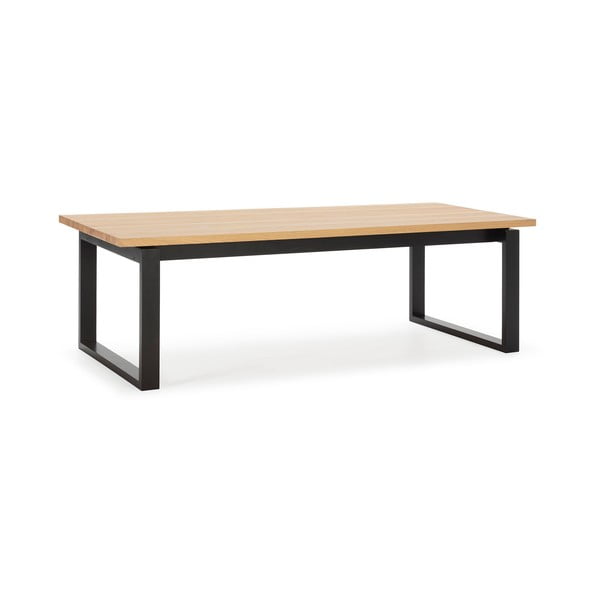 Ēdamgalds ar ozolkoka imitācijas galda virsmu 100x220 cm Rina – Marckeric