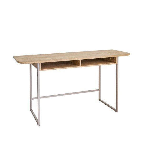 Dabīga toņa konsoles galds ar ozolkoka imitāciju 40x140 cm Darlington – Actona-image-4