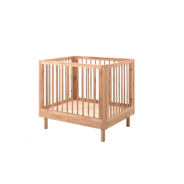 Dabīga toņa ozola masīvkoka bērnu sētiņa 95x75 cm Forrest – Vipack