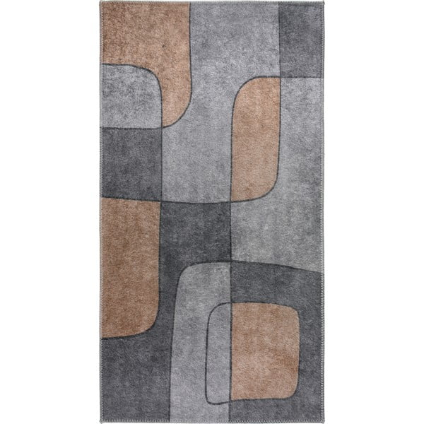 Pelēks mazgājams paklājs 120x160 cm – Vitaus