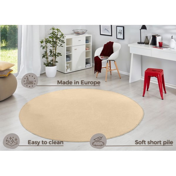 Bēšs apaļš paklājs ø 200 cm Fancy – Hanse Home-image-4
