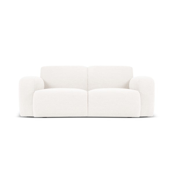 Balts dīvāns no buklē auduma 170 cm Molino – Micadoni Home