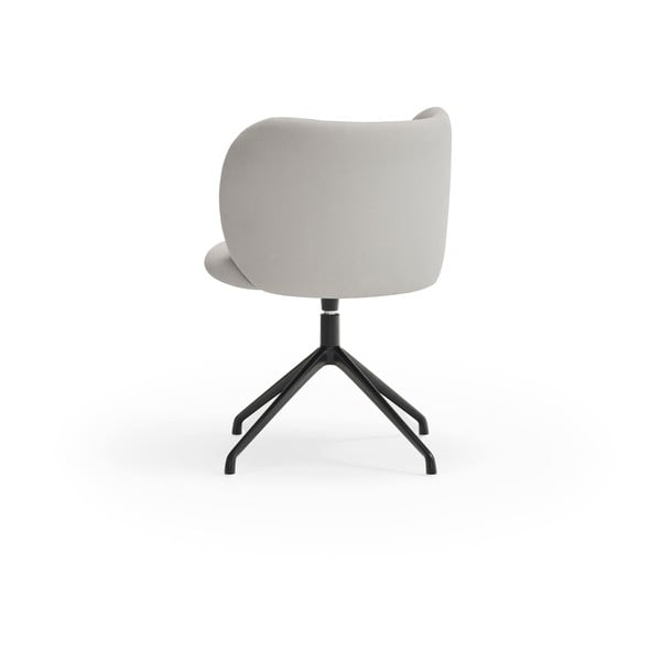 Gaiši pelēks polsterēts ēdamistabas krēsls Mogi – Teulat-image-4