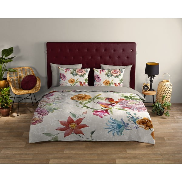 Bēša vienvietīga kokvilnas gultas veļa 140x200 cm – Good Morning-image-1