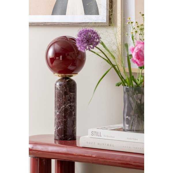 Bordo marmora galda lampa (augstums 38 cm) Lazio Sphere – Leitmotiv-image-2