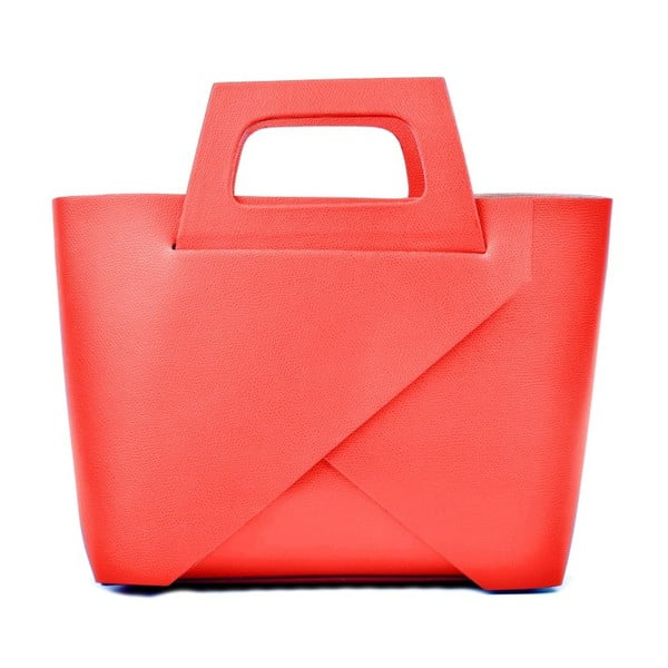 Sarkana ādas somiņa Carla Ferreri Cross Rosso