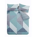 Zilganzaļa vienguļamā gultas veļa 135x200 cm Larsson Geo – Catherine Lansfield