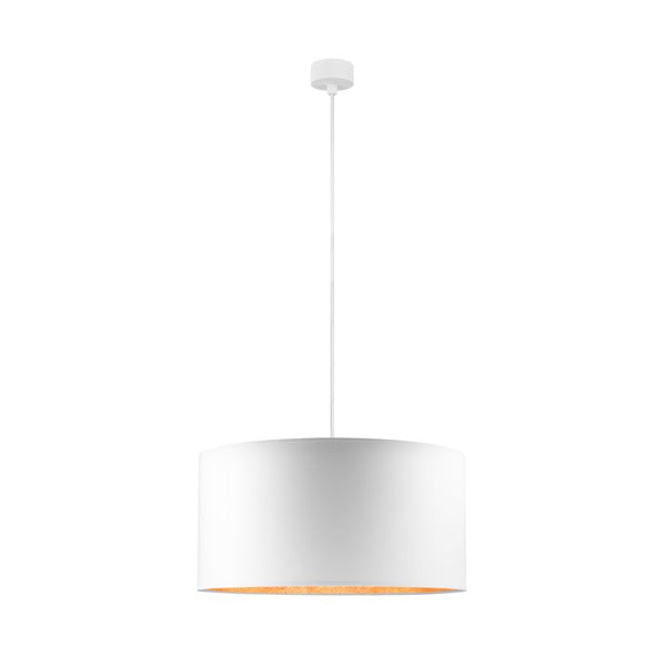 Balta griestu lampa ar vara krāsas detaļām Sotto Luce Mika XL, ⌀ 50 cm